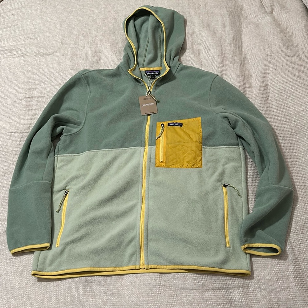 Patagonia Men’s XL Microdini Hoody in Salvia Green-NEW WITH TAG